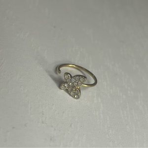 Gold Butterfly Nose Ring